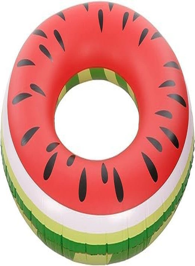 MATSON Inflatable Pool Float, Watermelon Shaped Summer Pool Swimming Float Tube Ring Floatie, Water Fun Beach Party Summer Swimming Float for Kids Adults Water Activity, 80cm Diameter, Watermelon - Image 1